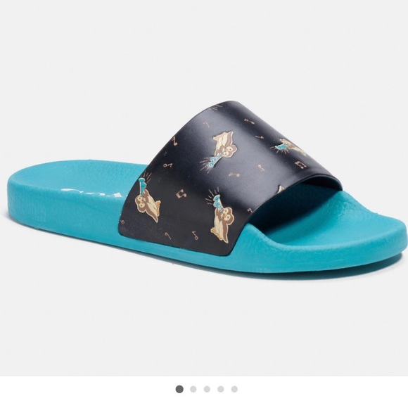 Coach Udele Sport Slide Party Penguins NWT - Picture 7 of 10